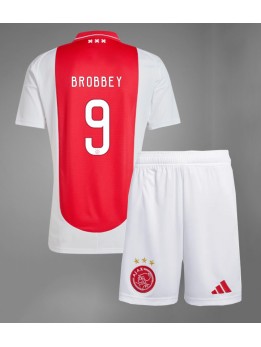 Ajax Brian Brobbey #9 Dječji Domaci Dres kompleti 2024-25 Kratak Rukavima (+ kratke hlače)